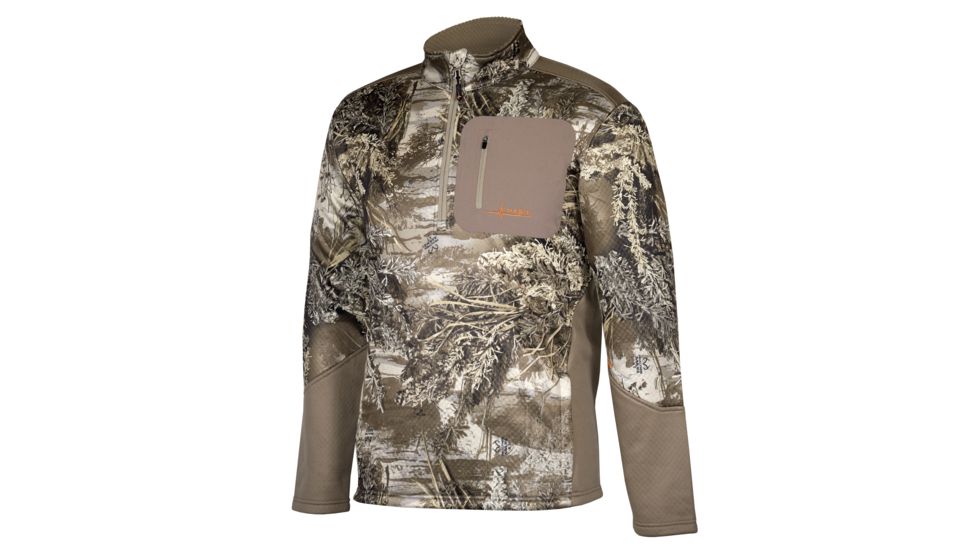Habit Techshell Jacquard Dimensional Pullover - Men's, Realtree Max 1 XT / Shitake/Cub, Large TJ1104-F17-R-7-6-L-902