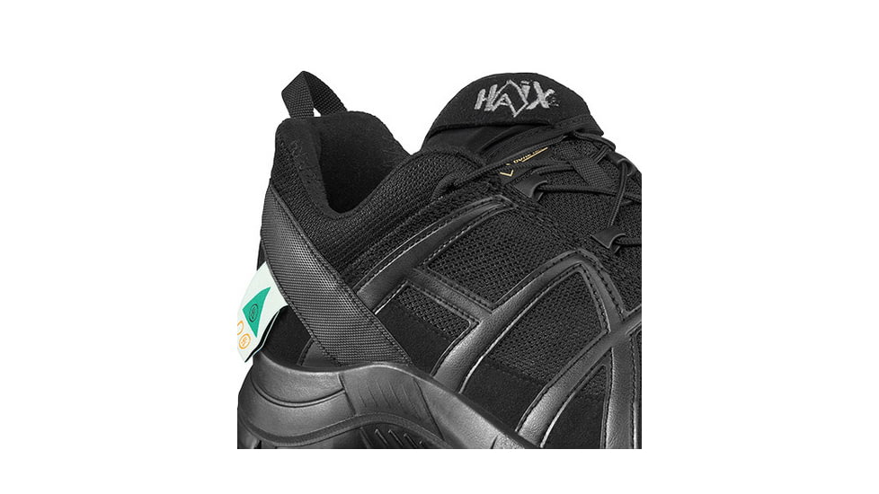 HAIX 42.1 Low Black Eagle Safety Boot, 8.5US, Wide, Black, 8.5, 610013W-8.5