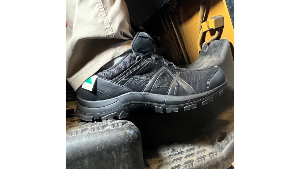 HAIX 42.1 Low Black Eagle Safety Boot, 8.5US, Wide, Black, 8.5, 610013W-8.5