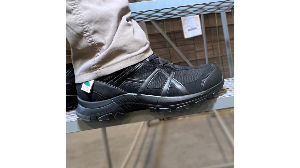 HAIX 42.1 Low Black Eagle Safety Boot, 8.5US, Wide, Black, 8.5, 610013W-8.5