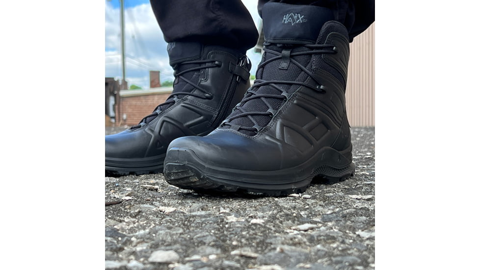 HAIX Eagle Tactical 2.0 GTX Mid Side Zip Boots - Mens, Black, 8.5 US, Wide, 340043W-8.5