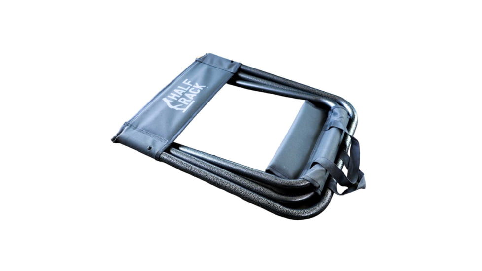 HALF RACK HR1458 Karrylite Stool Extra Large, Dark Grey, Black, Orange, Extra Large, HR1458