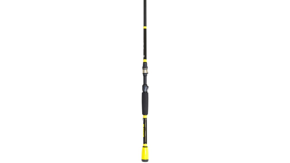 Halo Halo Rave Spin Rod, Eva Handle, Pac Bay Reel Seat, Micro Guides, Moderate, Medium-Heavy, Yellow/Black, 70, HFRS70MHS