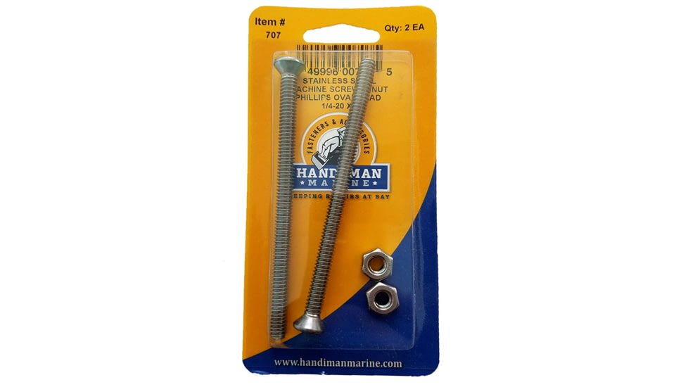 Handi-Man Marine Phillips Machine Oval Screw - 1/4-20 x 4 70336
