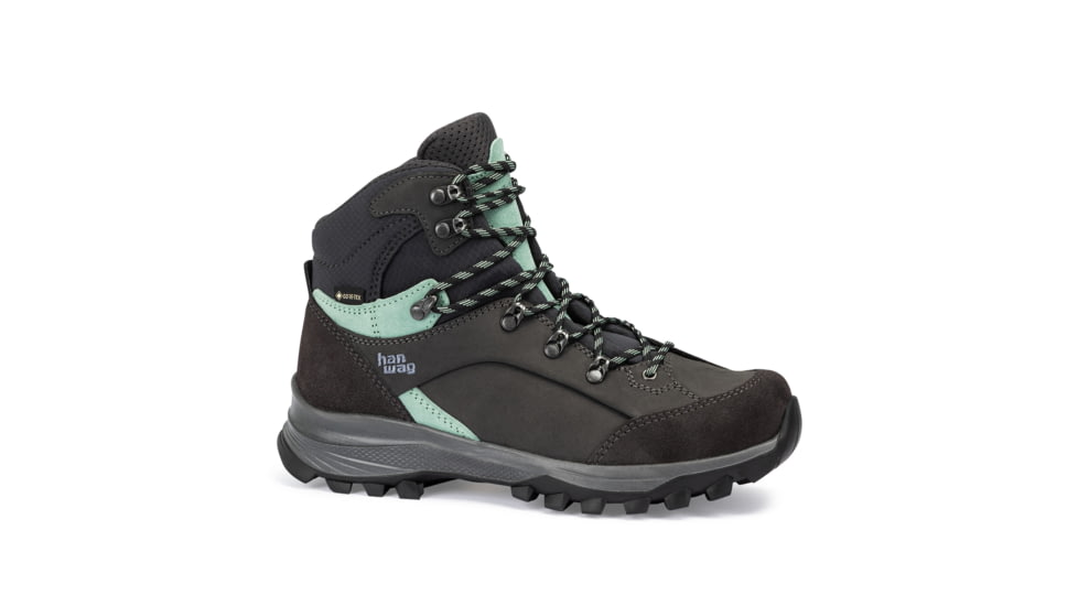 Hanwag Alta Bunion II GTX Shoes - Womens, Asphalt/Mint, 7.5, H20390164494-7.5