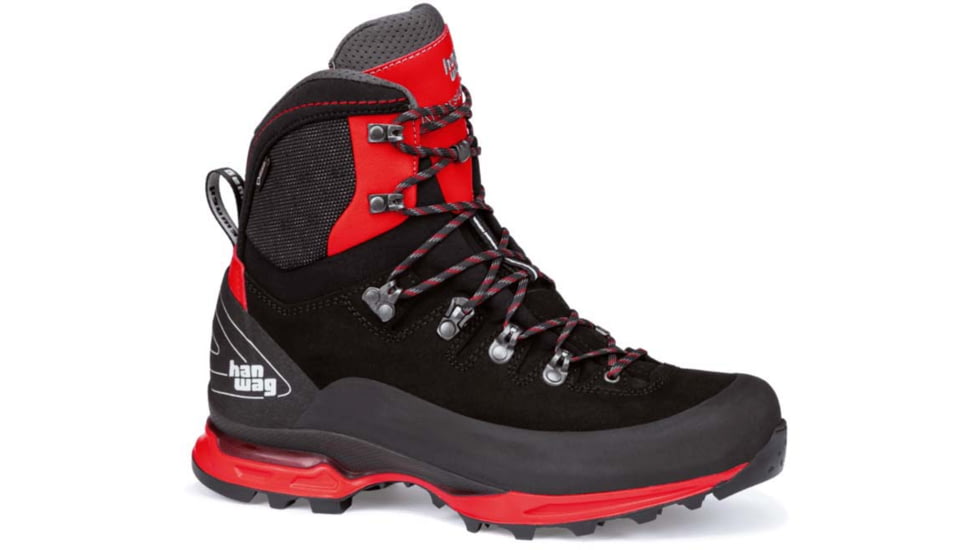 Hanwag Alverstone II GTX Hiking Boots - Mens, Black/Red, 12, H200900-012055-12