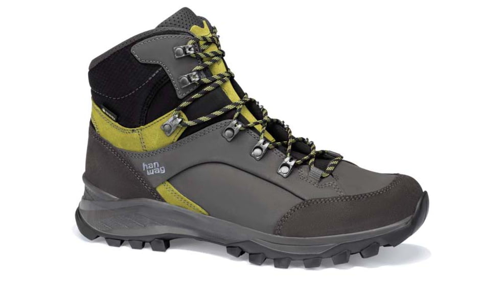 Hanwag Banks GTX Hiking Boot - Mens, Asphalt/Green, 7, H203000-064620-7