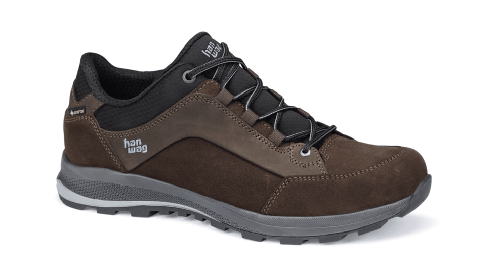 Hanwag Banks Low GTX Hiking Boots - Mens, Mocca/Black, 8, H203500-566012-8