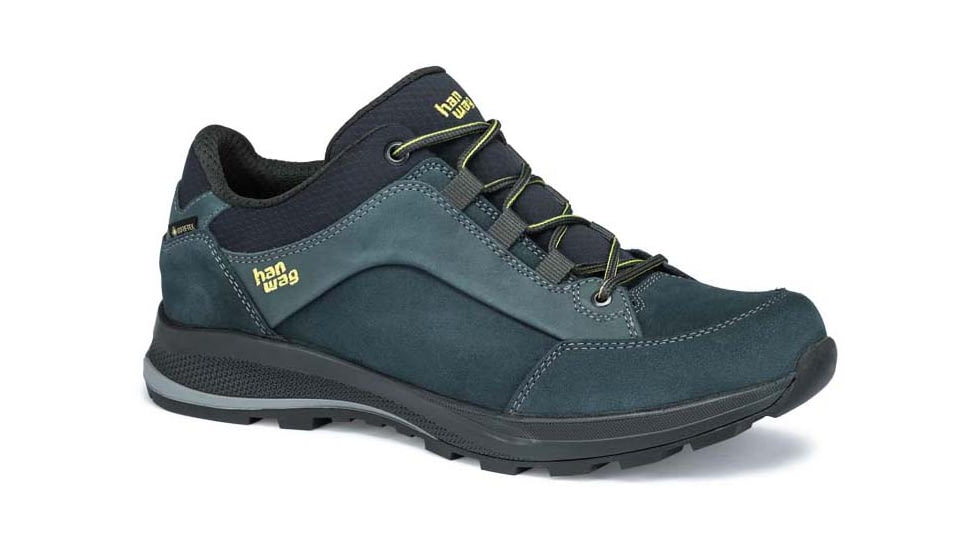 Hanwag Banks Low GTX Hiking Boots - Mens, Steel/Sulphur, 7,5, H203500-150666-7,5