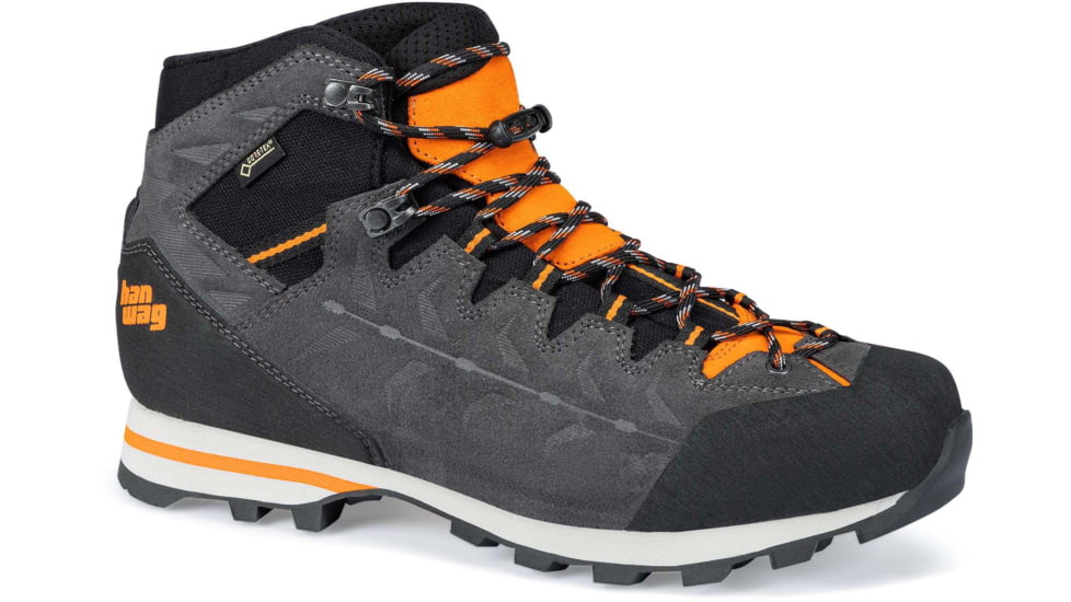 Hanwag Makra Light GTX Boots - Men's, 11.5 US, Asphalt/Orange, H100400-064023-10,5