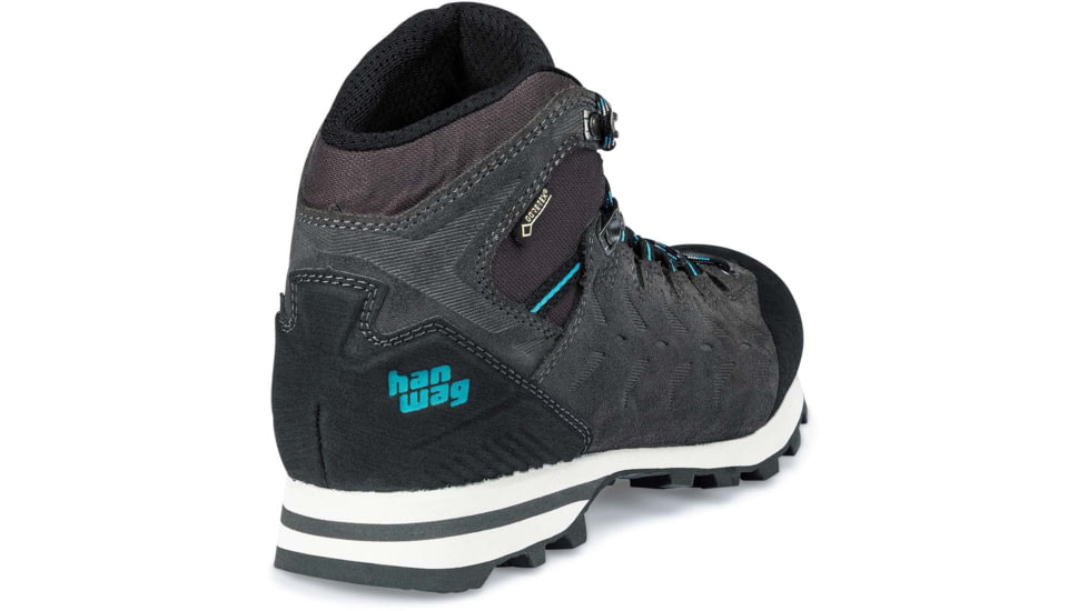 Hanwag Makra Light Lady GTX Shoes - Womens, Asphalt/Bluegreen, 4, H100401-064499-4