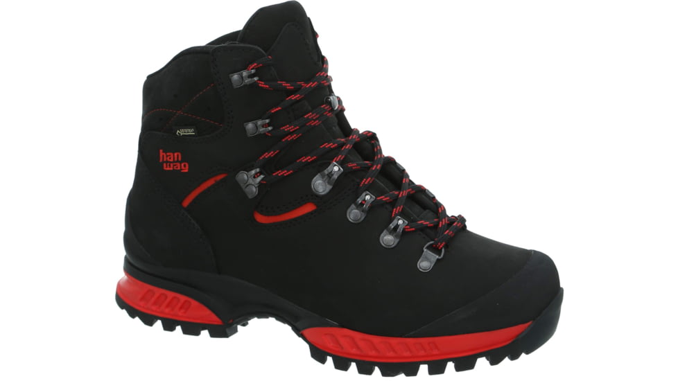 Hanwag Tatra II GTX Hiking Boots - Mens, Black/Red, Medium, 9.5 US, H200100-12055-9.5