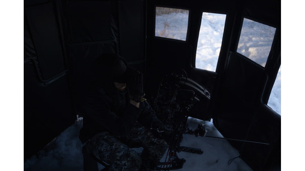 Hawk Treestands Octagon Hunting Blind, Veil, w/Shadow Mesh Technology, Camo/Blackout, HWK-DOX-OCT300