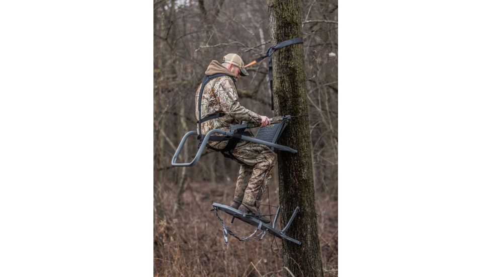 Hawk Treestands Vizion Climbing Stand, Gray, 2043