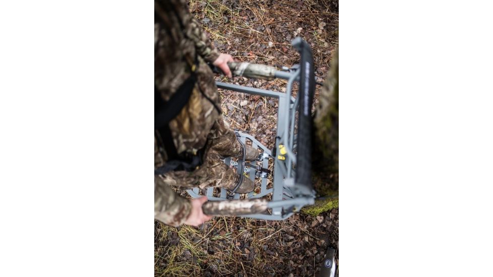 Hawk Treestands Vizion Climbing Stand, Gray, 2043