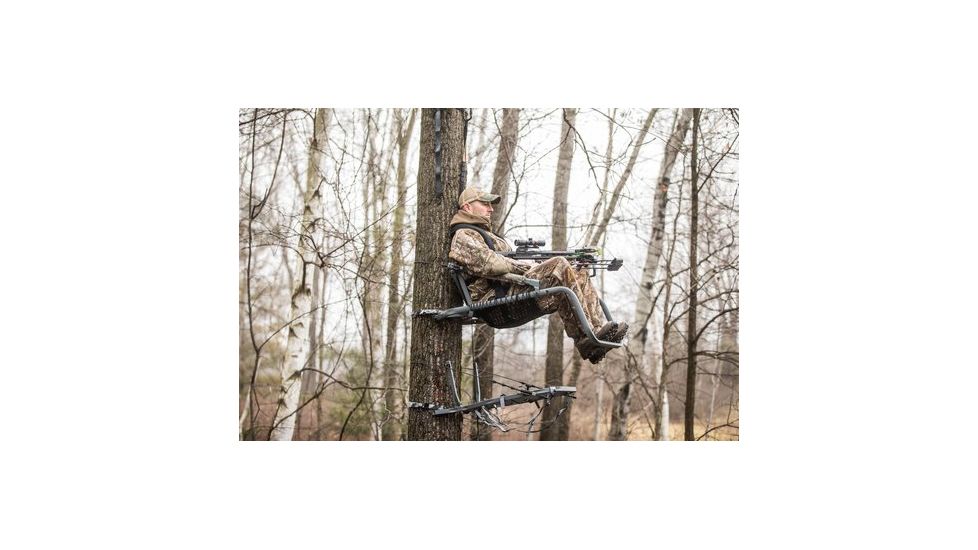 Hawk Treestands Vizion Climbing Stand, Gray, 2043