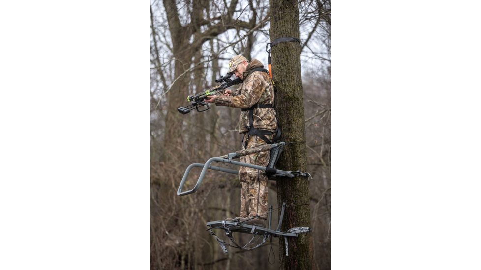 Hawk Treestands Vizion Climbing Stand, Gray, 2043