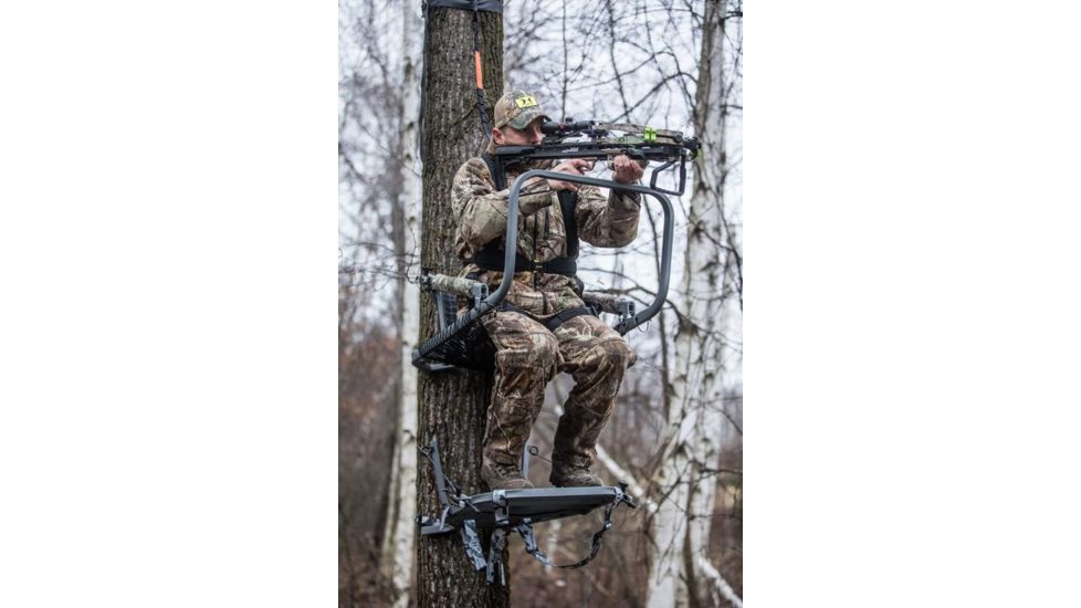 Hawk Treestands Vizion Climbing Stand, Gray, 2043