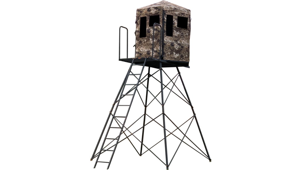 Hawk Treestands Warrior Blind Floor w/10 ft Tower, HWK-WRFLR-10C