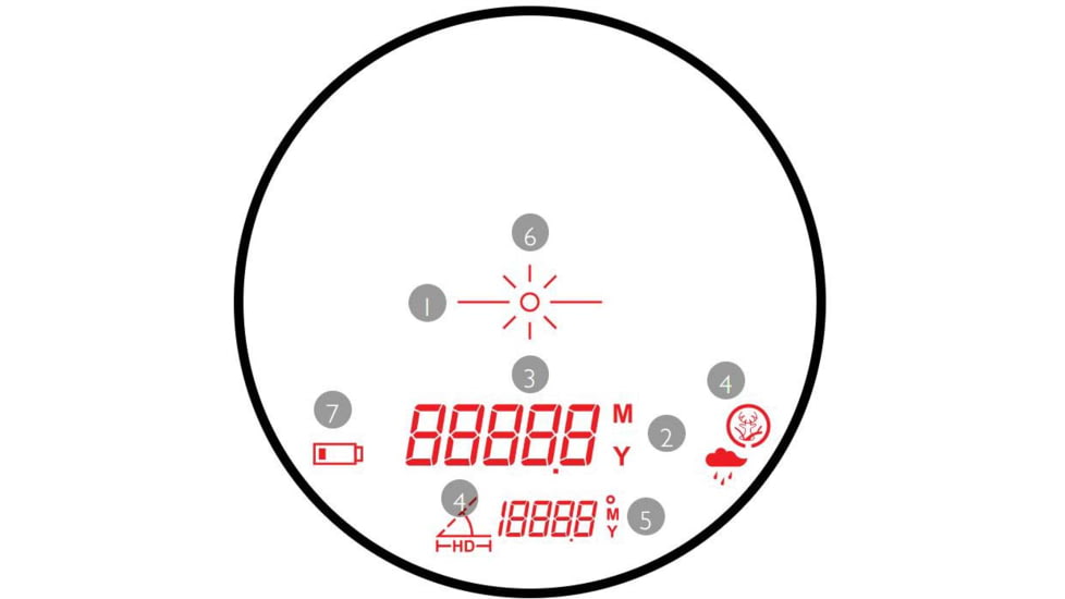 Hawke Sport Optics Endurance 700 Laser Range Finder, Black, 41210