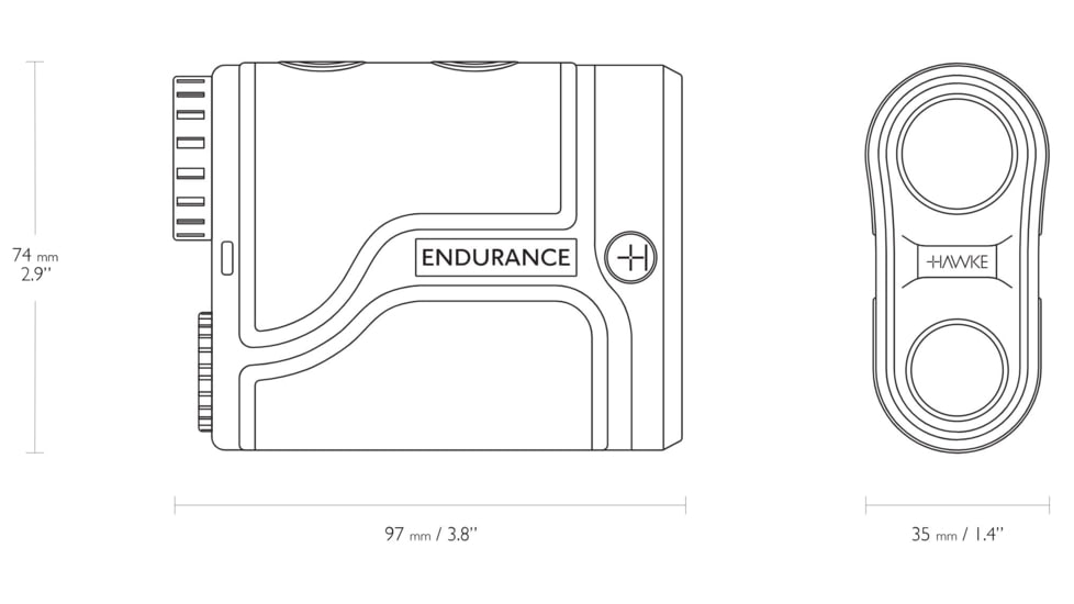 Hawke Sport Optics Endurance 700 Laser Range Finder, Black, 41210