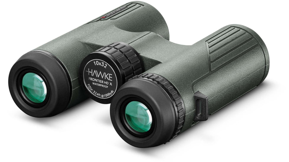 Hawke Sport Optics Frontier HD X 10x32mm Roof Prism Binocular, Green, 38007