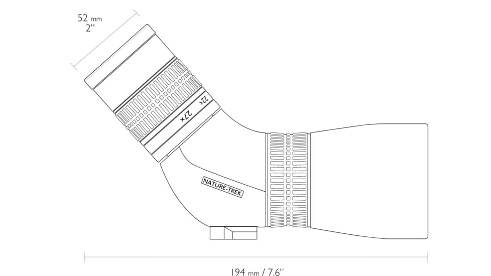 Hawke Sport Optics Nature Trek, 9-27x56mm, Porro, Spotting Scope, Green, 55210