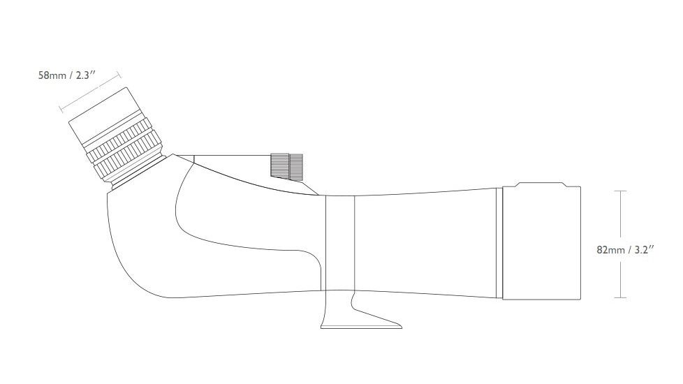 Hawke Sport Optics Sapphire ED 20-60x82 Spotting Scope, Green 59100