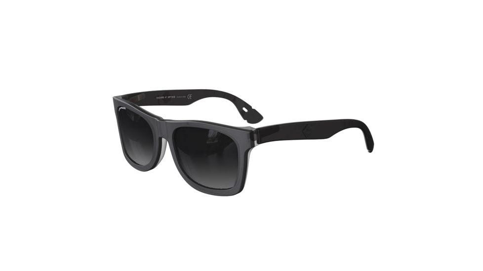 Hazard 4 Flechett Horn-Rimmed Large Sunglasses - Men's, Black Frame, Gray Lens, EYE-FLC-L-BLK