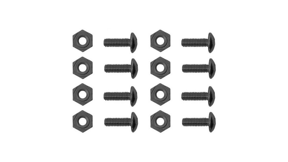 Hazard 4 HardPoint Screw and Nut Set, 8 pcs, Black, One Size, HP-SNT-BLK