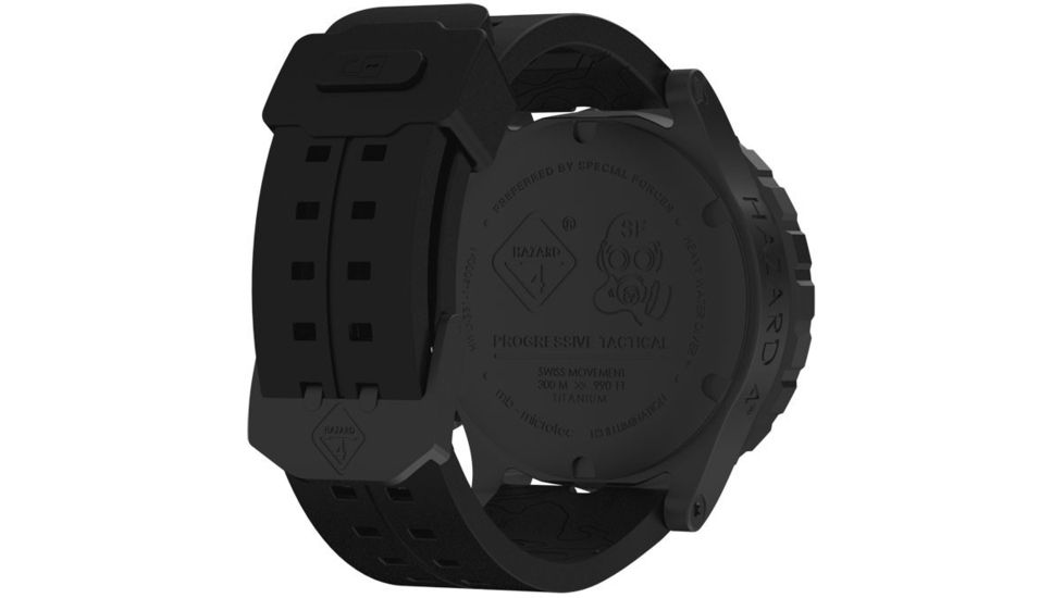 Hazard 4 Heavy Water Diver Nightwatch B GMT Unisex Analog Watch, 50mm, White GMT, Nylon, HWD-TIPV-G-W-KW-GGYG