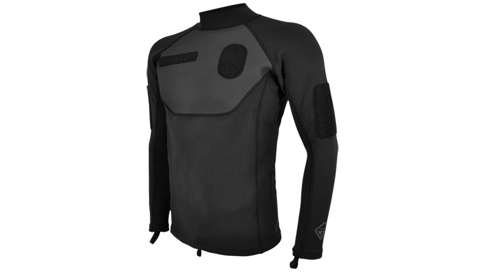 Hazard4 SkinDiver ID Neoprene Shirt, Black, Medium AQA-SKDV-BLK-M