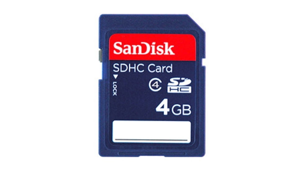 SD Card, 4G, Blue