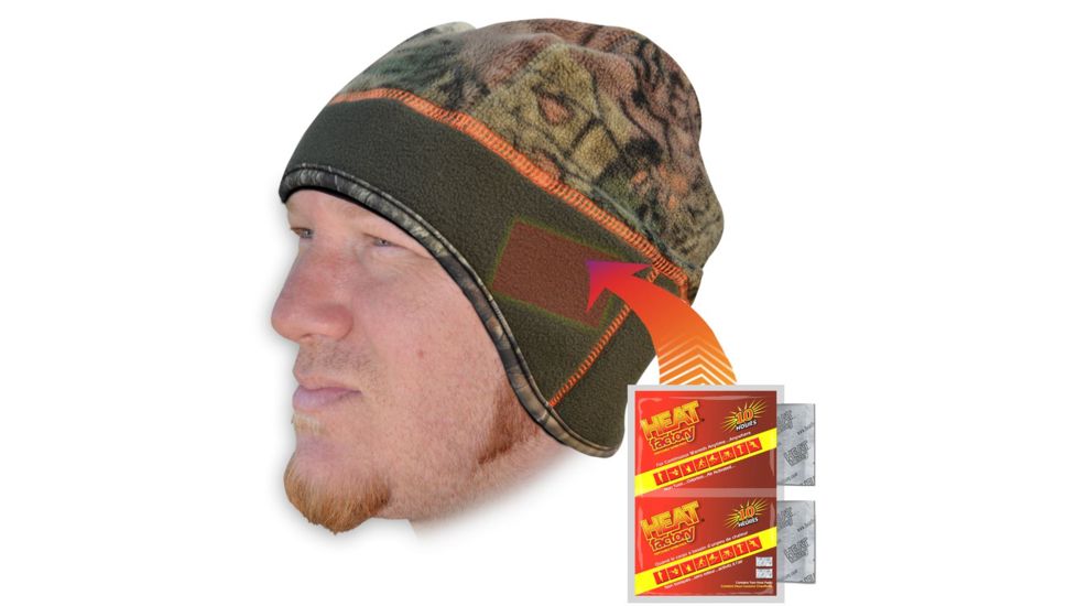 Heat Factory Heated Contour Beanie Men's, Mossy Oak, One Size 596-MOB