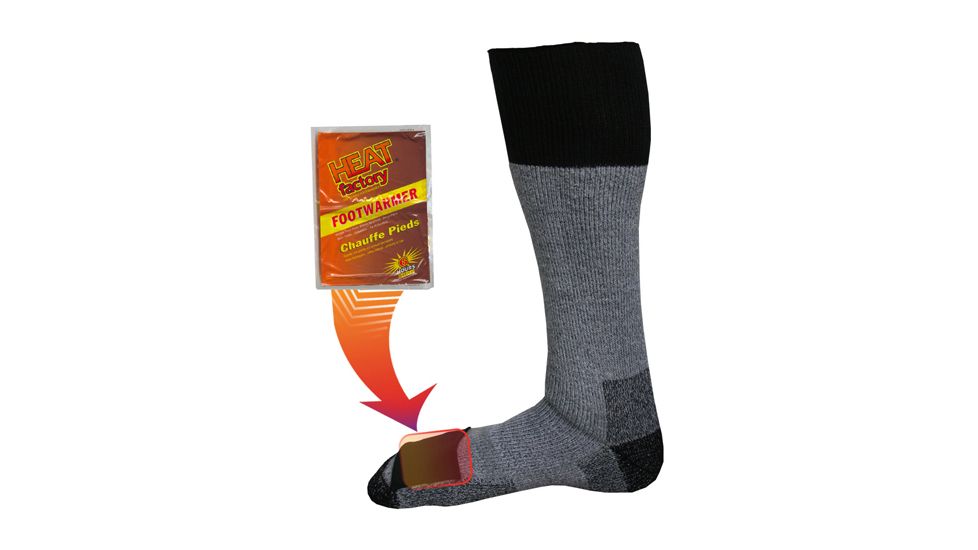 Heat Factory Heated Sock 5-8 Hvwt Merino 1502 5-8