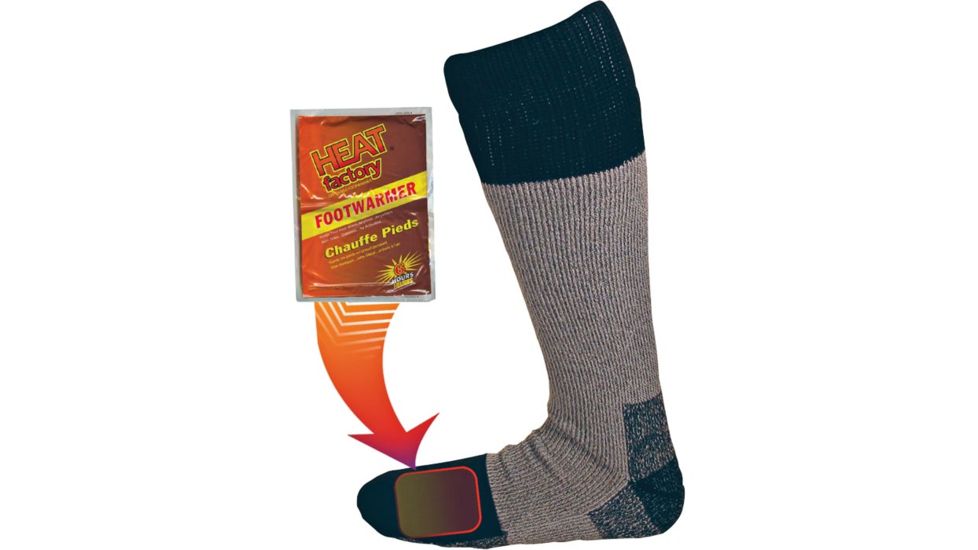 Heat Factory Heated Sock Acrylic 9-11 1501-GRY-9-11