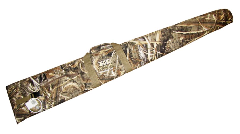 Heavy Hauler Outdoor Gear 53in Half Zip Floating Polyester Gun Case, Max 5 Camo HH0111