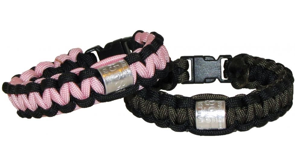 Heavy Hauler Outdoor Gear Duck Band survival bracelet, Pink/Black, 9.5 0077PB9.5