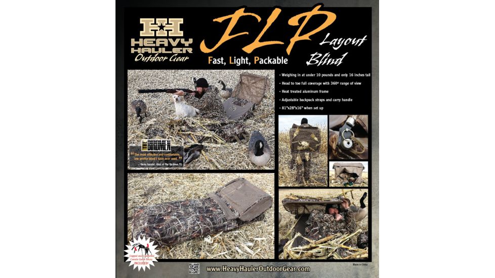 Heavy Hauler Outdoor Gear Fast, Light, Packable  Hunting Blind, Late Season Reeds HH0099-LSR