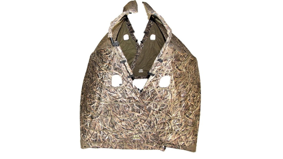 Heavy Hauler Outdoor Gear HUB Blind Back Cover/Lid, Mossy Oak Shadow Grass Blades, 151B