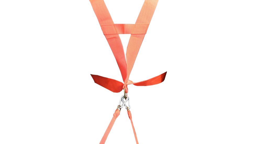 Heavy Hauler Outdoor Gear Nylon Webbing Deer Drag Harness, Blaze Orange, 2in wide HH0065