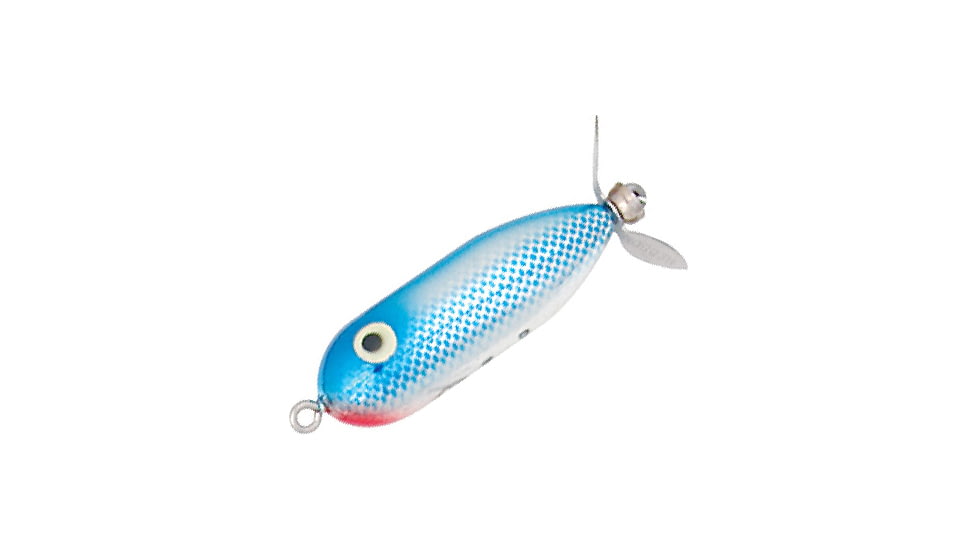 Heddon Baby Torpedo Topwater Prop Bait, 2 1/2in, 3/8 oz, Blue Shiner, X0361NPB