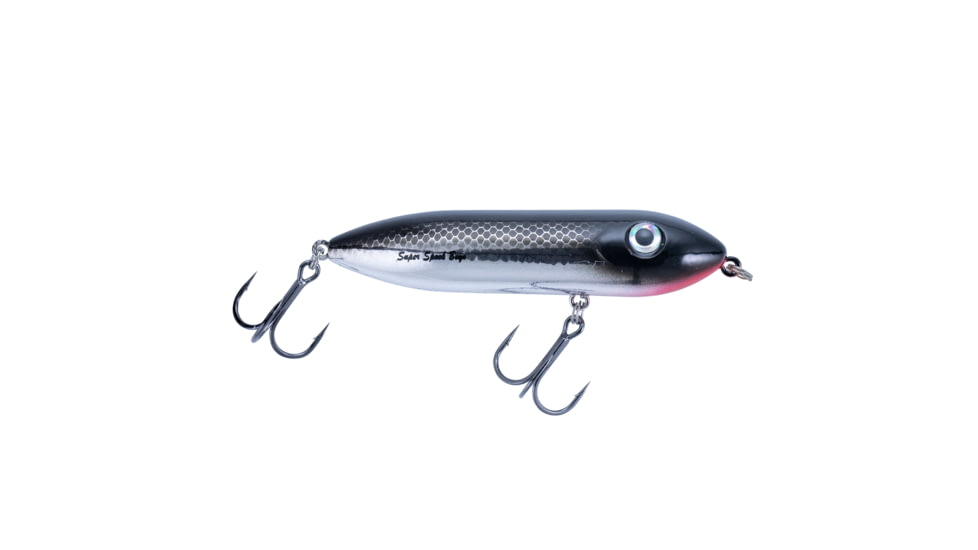 Heddon Super Spook Boyo Topwater Walking Bait, 3in, 3/8 oz, Black Shiner, X923502