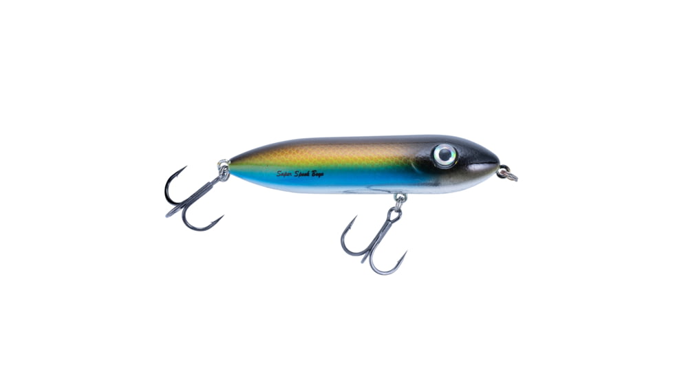 Heddon Super Spook Boyo Topwater Walking Bait, 3in, 3/8 oz, Blue Herring, X9235527