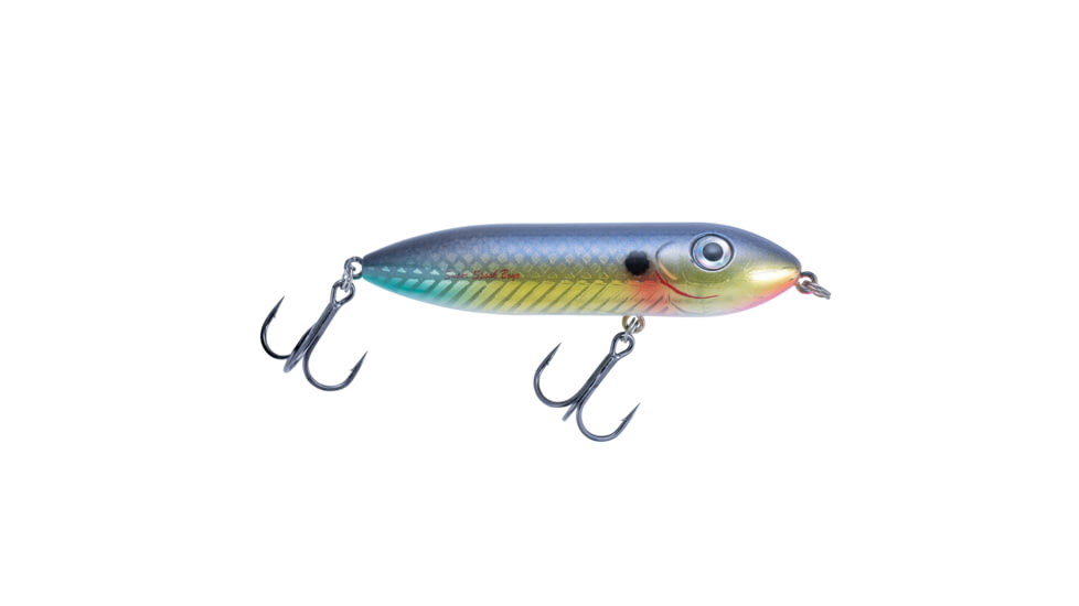 Heddon Super Spook Boyo Topwater Walking Bait, 3in, 3/8 oz, Wounded Shad, X9235HBS