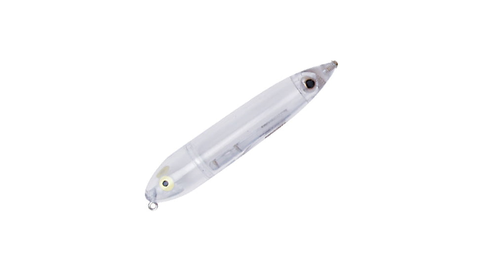 Heddon Zara Puppy Topwater Walking Bait, 3in, 1/4 oz, Clear, X9225C