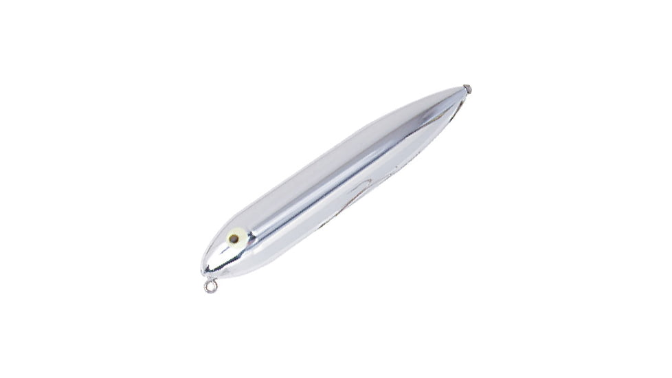 Heddon Zara Spook Topwater Walking Bait, 4-1/2in, 3/4 oz, Nickel Plate, X9255NP