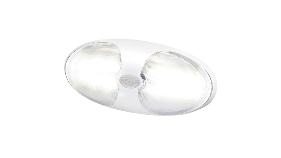Hella Marine DuraLED 12 Interior/Exterior LED Lamp w/Switch/ White Housing, White, 980704001