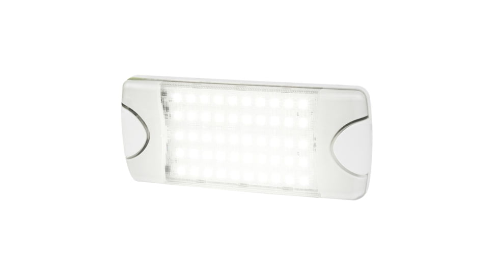 Hella Marine DuraLED 50 Low Profile Interior/Exterior LED Lamp w/ Spreader Beam, White, 980629001