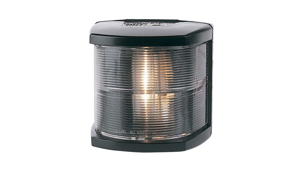 Hella Marine Stern Navigation Light 2nm 12V Incandescent Light w/ Housing, Black Housing, 2984325
